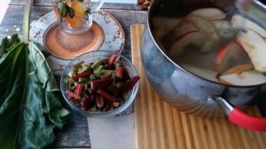 Компот из ревеня и яблок. Витаминный напиток.