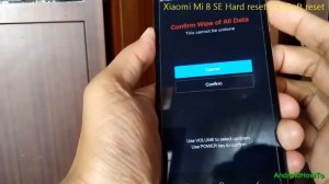 Xiaomi Mi 8 SE Hard reset and Soft reset