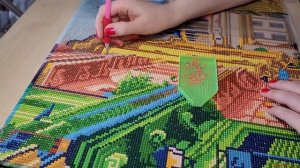 ОЧЕНЬ много страз НЕ хватило! Алмазная мозаика из Светофора!