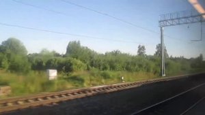 Поезд Ласточка ЭС1-001 Нижний Новгород-Москва 14.07.2014. Станция Покров(город Покров)