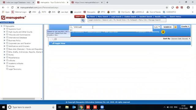 Webinar on Online presentation of Manupatra Kerala State Module Presentation in Malayalam Language смотреть онлайн