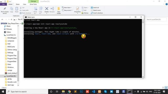 Install react using cmd || Install React on Windows|| How to setup React.js on Windows смотреть онлайн