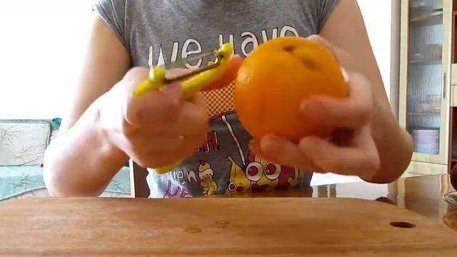 Как почистить апельсин смотреть онлайн