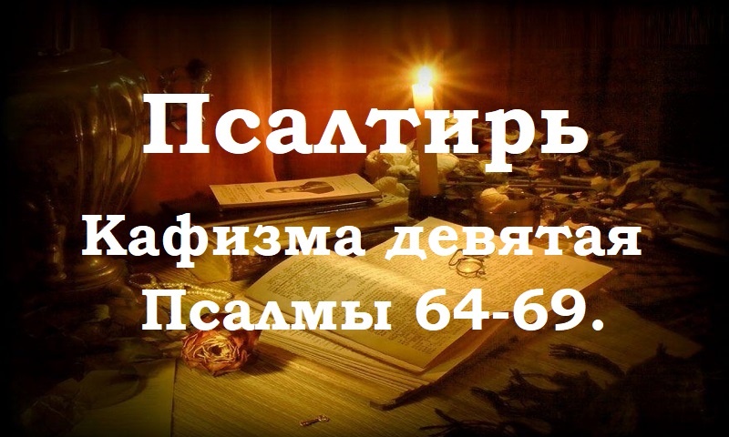 Псалтирь святого пророка и царя Давида в переводе Бируковых. Кафизма девятая. Псалмы 64-69.