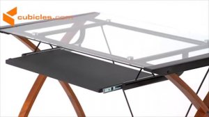 Fletcher L Shaped Glass Desk