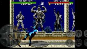 мортал комбат 1 Сега ретро прохождение башни за скорпиона