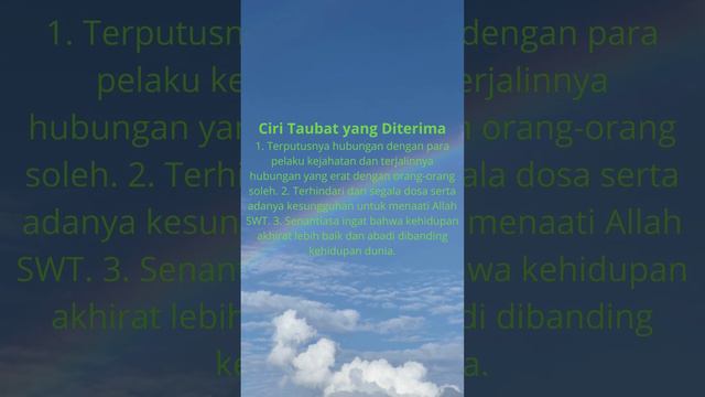 Ciri Taubat yang Diterima  #doaibu #motivation#quotes #doaislam #quran