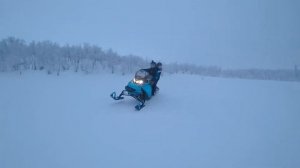 Jäckvik,  Sweden. Катання на снігоході, Швеція.