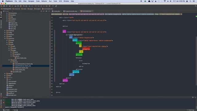 Laravel To Do App: CREATE MODELS RELATIONSHIPS  PROJECTS VIEW 625