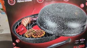 Готовим шашлык на газу в сковороде глиль-газ KELLI KL-060