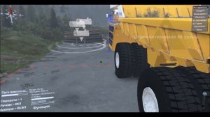 Обзор модов на Spintires (БелАЗ-75710).
