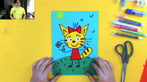 Аппликация для детей - Карамелька из Три Кота - уроки творчества от РыбаКит