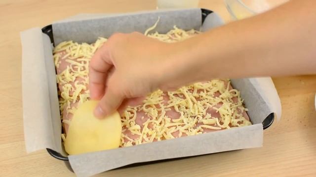 КАРТОФЕЛЬНАЯ ЗАПЕКАНКА С ВЕТЧИНОЙ