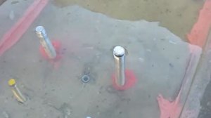 химический анкер установка под водой