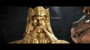 Thorin vs Smaug scene - Thorin Oakenshield avenges dwarves and drowns Smaug in a melting gold statu