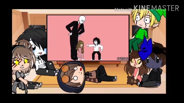 ×Реакция крипипасты на меме #1, #2 ? ×