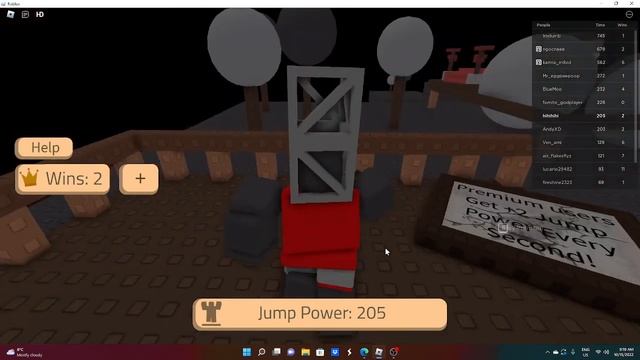 HOW TO GET EXPERIMENT BADGE! ROBLOX BUT EVERY SECOND YOU GET +1 JUMP POWER смотреть онлайн