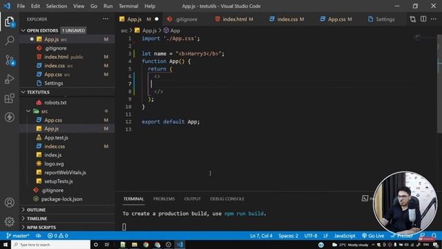Adding Bootstrap in React | Learning React JS with CodeWithHarry