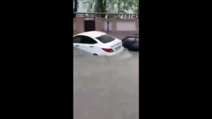 Последствия наводнения в центре Туапсе