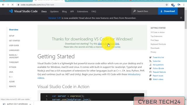 Download and install python 3