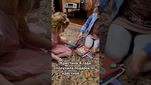 Весточка из Москвы. на Новый год крёстная подарила Кристине домик феечки