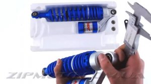 Амортизаторы (пара) универсальные 340mm, газомасляные (синие) NDT