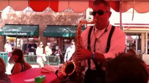 GERMAN POLKA/ROCK BAND @ORANGE STREET FAIR--SAX