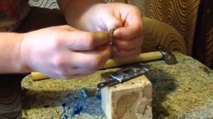 Вариант развальцовки люверсов.