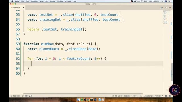 29 - Normalization with MinMax | Machine Learning with Javascript Complete Tutorial
