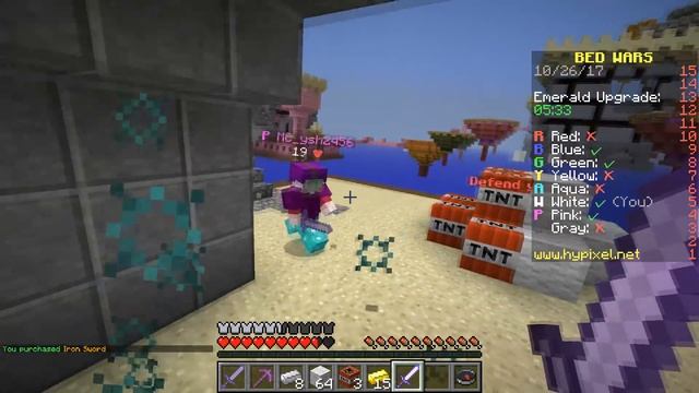 ЗАСТРОИЛ КРОВАТЬ ДИНАМИТОМ НА БЕД ВАРСЕ! САМАЯ ЛУЧШАЯ ЗАЩИТА НА БЕД ВАРСЕ! - (Minecraft - Bed Wars) смотреть онлайн