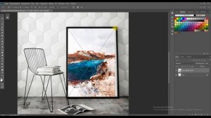 Как вставить картину в раму в интерьер Картина мокап Как работать с Mockup