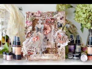 Step-by-step tutorial "Vintage dress" canvas