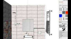 Дизайн совмещенной ванной комнаты 4 кв.м. в хрущевке| часть II - раскладка плитки.
