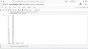 7. One Sample t test in Python