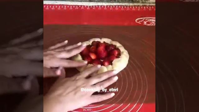 клубничная галета