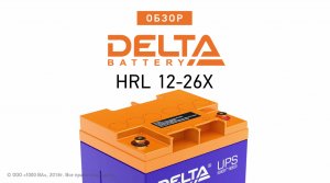 DELTA HRL 12-26X - аккумулятор 12 В 26 Ач. Видео обзор