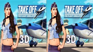 Flight Simulator 3D video SBS VR box google cardboard