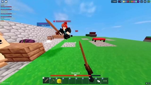 I Became An E-GIRL And Got Carried By PRO PLAYERS.. (Roblox Bedwars) смотреть онлайн