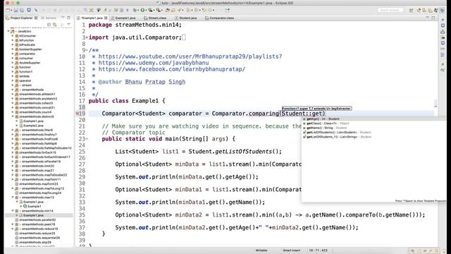 Min Method of Stream API Video 39 смотреть онлайн