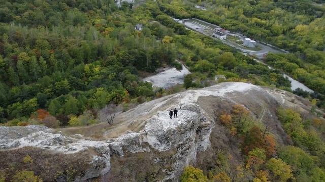 Жигулевск. Самарская лука.  Лысая гора. Петров камень. Аэросъёмка 4К