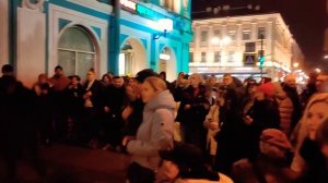 Сектор Газа - "Туман" группа "Висконти" выступает на набережной канала Грибоедова в Санкт-Петербург