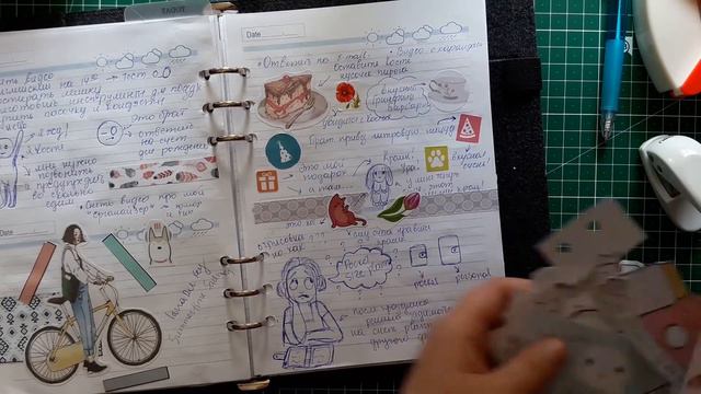 Карточки для ежедневника/Scrap cards for planner, diary Black Felt смотреть онлайн