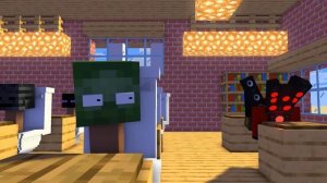 Monster School : SKIBIDI TOILET TITAN SPEAKERMAN AND CAMERAMAN MATH LESSON - Minecraft Animation