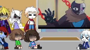 Undertale aus react to Error404!Sans vs KingOfMultiverse!Sans / Undertale AU's reageren