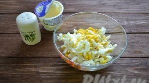 Рецепт салата с копченым кальмаром