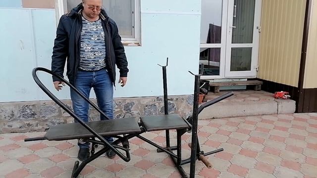 Тренажер своими руками , пресс, ноги, жим, МНОГОФУНКЦИОНАЛЬНЫЙ