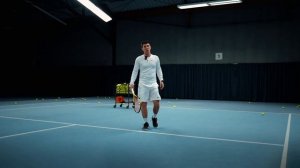 Атакующий удар слева??#теннис #уроки