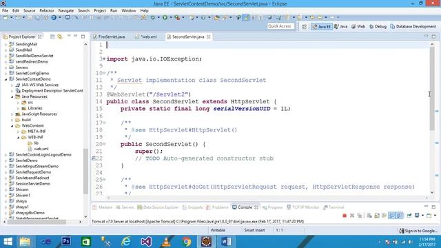 Servlet Context # Servlet Context In Java # Servlet Context Practical Example In Servlet смотреть онлайн