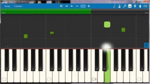 Noize MC Грабли На пианино, уровень легкий.  Synthesia + оригинал