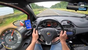 Abarth Punto Evo SuperSport with a STAGE 1 on AUTOBAHN!